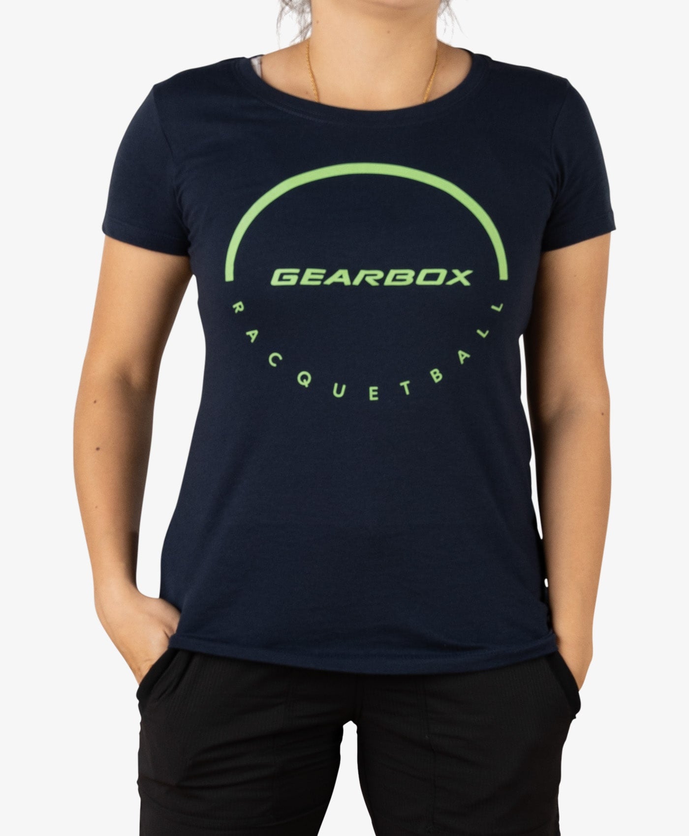 Dome Racquetball - Womens Cotton Tee Navy