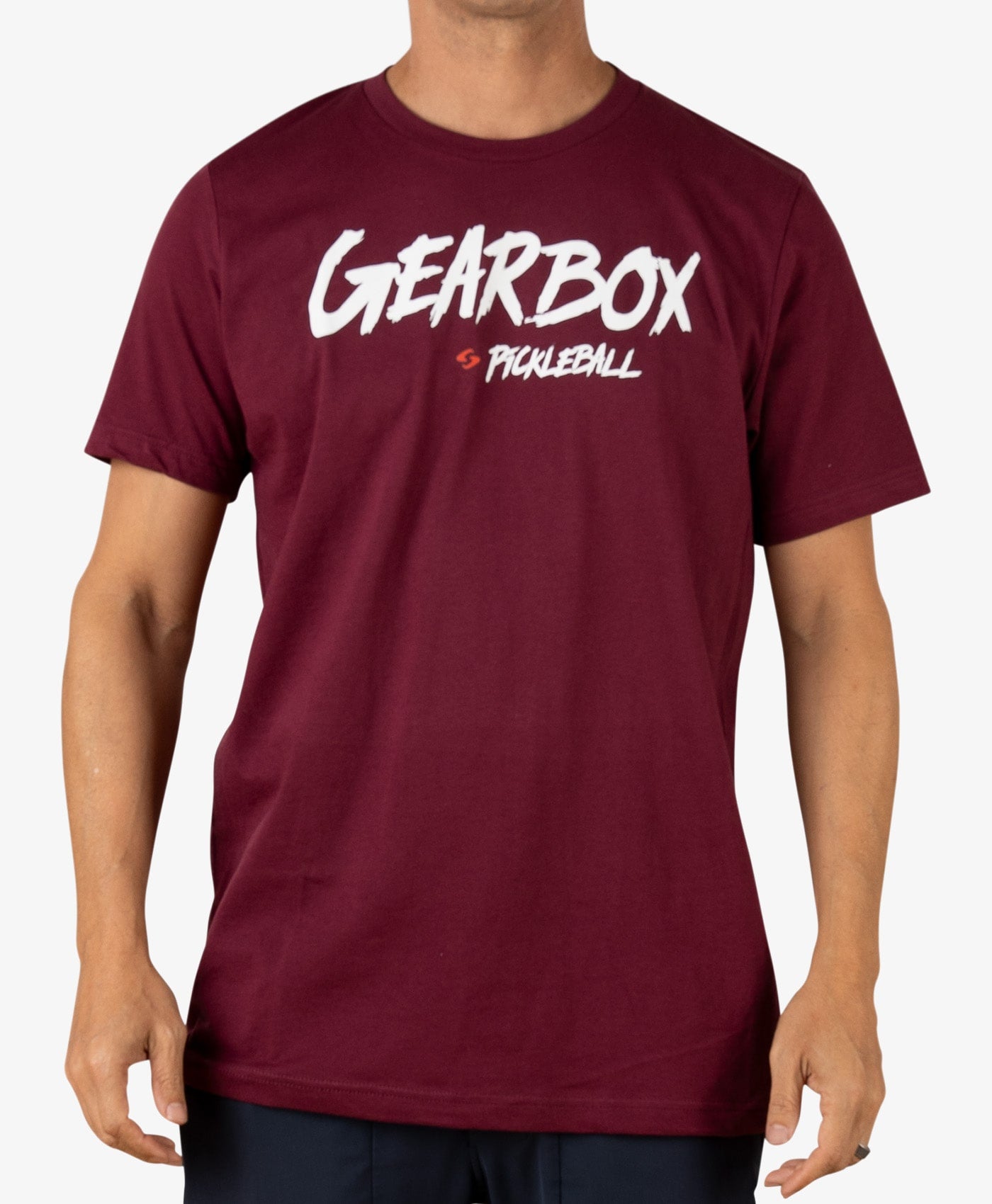 Script - Mens Cotton Tee Maroon