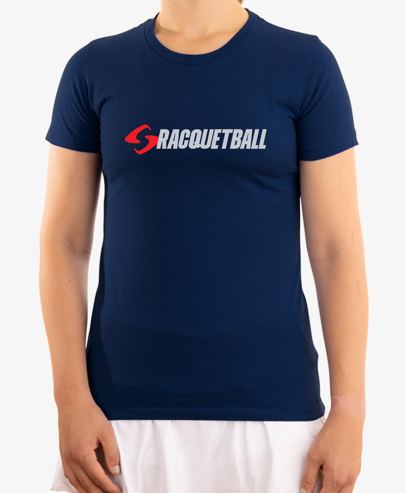 Field Racquetball - Womens Cotton Tee Navy
