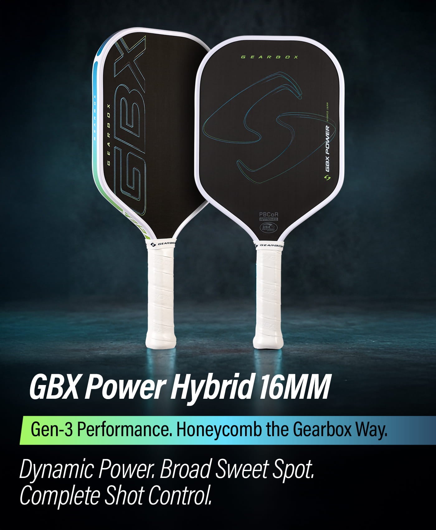 GBX Power Pickleball Paddle | Gen-3 Honeycomb Power & Control