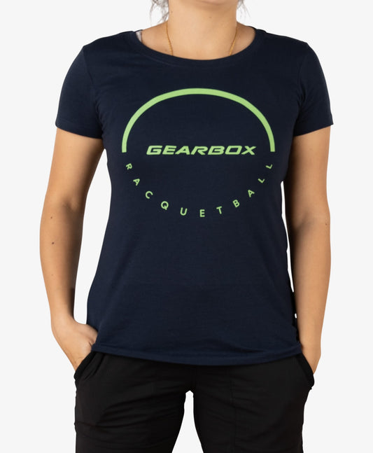 Dome Racquetball - Womens Cotton Tee Navy